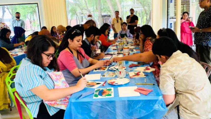 Rickshaw art showcased at Protibha workshop
